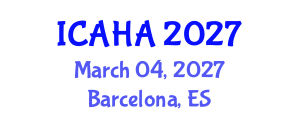 International Conference on Audiology and Hearing Aids (ICAHA) March 04, 2027 - Barcelona, Spain