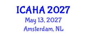 International Conference on Audiology and Hearing Aids (ICAHA) May 13, 2027 - Amsterdam, Netherlands International Conference on Audiology and Hearing Aids (ICAHA) May 13, 2027 - Amsterdam, Netherlands