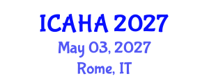 International Conference on Audiology and Hearing Aids (ICAHA) May 03, 2027 - Rome, Italy International Conference on Audiology and Hearing Aids (ICAHA) May 03, 2027 - Rome, Italy