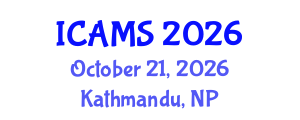 International Conference on Audiology and Medical Sciences (ICAMS) October 21, 2026 - Kathmandu, Nepal International Conference on Audiology and Medical Sciences (ICAMS) October 21, 2026 - Kathmandu, Nepal