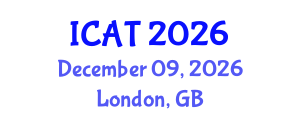 International Conference on Auditing Technology (ICAT) December 09, 2026 - London, United Kingdom International Conference on Auditing Technology (ICAT) December 09, 2026 - London, United Kingdom