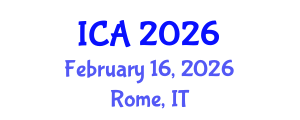 International Conference on Autism (ICA) February 16, 2026 - Rome, Italy International Conference on Autism (ICA) February 16, 2026 - Rome, Italy