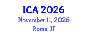 International Conference on Autism (ICA) November 11, 2026 - Rome, Italy International Conference on Autism (ICA) November 11, 2026 - Rome, Italy