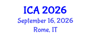 International Conference on Autism (ICA) September 16, 2026 - Rome, Italy International Conference on Autism (ICA) September 16, 2026 - Rome, Italy