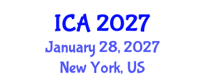 International Conference on Autism (ICA) January 28, 2027 - New York, United States International Conference on Autism (ICA) January 28, 2027 - New York, United States