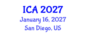 International Conference on Autism (ICA) January 16, 2027 - San Diego, United States International Conference on Autism (ICA) January 16, 2027 - San Diego, United States