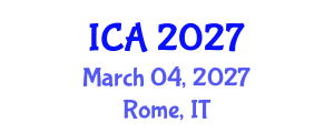 International Conference on Autism (ICA) March 04, 2027 - Rome, Italy International Conference on Autism (ICA) March 04, 2027 - Rome, Italy