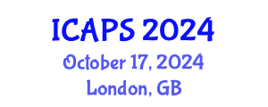 International Conference on Automated Planning and Scheduling (ICAPS) October 17, 2024 - London, United Kingdom