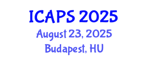International Conference on Automated Planning and Scheduling (ICAPS) August 23, 2025 - Budapest, Hungary