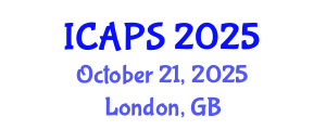 International Conference on Automated Planning and Scheduling (ICAPS) October 21, 2025 - London, United Kingdom