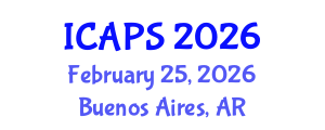 International Conference on Automated Planning and Scheduling (ICAPS) February 25, 2026 - Buenos Aires, Argentina