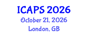 International Conference on Automated Planning and Scheduling (ICAPS) October 21, 2026 - London, United Kingdom