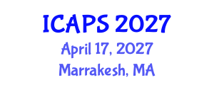 International Conference on Automated Planning and Scheduling (ICAPS) April 17, 2027 - Marrakesh, Morocco International Conference on Automated Planning and Scheduling (ICAPS) April 17, 2027 - Marrakesh, Morocco