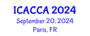 International Conference on Automatic Control Components and Applications (ICACCA) September 20, 2024 - Paris, France