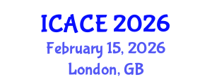 International Conference on Automation and Control Engineering (ICACE) February 15, 2026 - London, United Kingdom