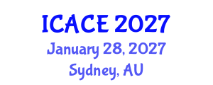 International Conference on Automation and Control Engineering (ICACE) January 28, 2027 - Sydney, Australia