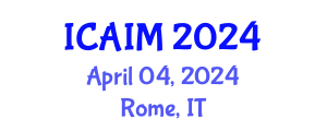 International Conference on Automation and Intelligent Manufacturing (ICAIM) April 04, 2024 - Rome, Italy