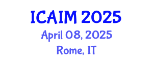 International Conference on Automation and Intelligent Manufacturing (ICAIM) April 08, 2025 - Rome, Italy