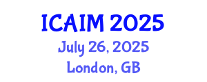 International Conference on Automation and Intelligent Manufacturing (ICAIM) July 26, 2025 - London, United Kingdom
