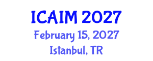 International Conference on Automation and Intelligent Manufacturing (ICAIM) February 15, 2027 - Istanbul, Turkey International Conference on Automation and Intelligent Manufacturing (ICAIM) February 15, 2027 - Istanbul, Turkey