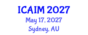 International Conference on Automation and Intelligent Manufacturing (ICAIM) May 17, 2027 - Sydney, Australia International Conference on Automation and Intelligent Manufacturing (ICAIM) May 17, 2027 - Sydney, Australia
