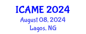 International Conference on Automation and Mechatronics Engineering (ICAME) August 08, 2024 - Lagos, Nigeria