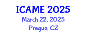 International Conference on Automation and Mechatronics Engineering (ICAME) March 22, 2025 - Prague, Czechia