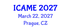 International Conference on Automation and Mechatronics Engineering (ICAME) March 22, 2027 - Prague, Czechia International Conference on Automation and Mechatronics Engineering (ICAME) March 22, 2027 - Prague, Czechia
