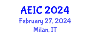 International Conference on Automation Engineering and Intelligent Control (AEIC) February 27, 2024 - Milan, Italy International Conference on Automation Engineering and Intelligent Control (AEIC) February 27, 2024 - Milan, Italy