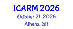 International Conference on Automation, Robotics and Mechatronics (ICARM) October 21, 2026 - Athens, Greece