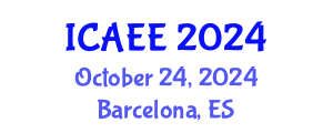 International Conference on Automobile and Electrical Engineering (ICAEE) October 24, 2024 - Barcelona, Spain