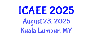 International Conference on Automobile and Electrical Engineering (ICAEE) August 23, 2025 - Kuala Lumpur, Malaysia