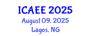 International Conference on Automobile and Electrical Engineering (ICAEE) August 09, 2025 - Lagos, Nigeria