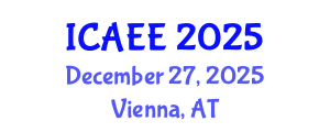 International Conference on Automobile and Electrical Engineering (ICAEE) December 27, 2025 - Vienna, Austria