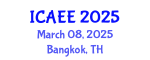 International Conference on Automobile and Electrical Engineering (ICAEE) March 08, 2025 - Bangkok, Thailand