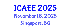 International Conference on Automobile and Electrical Engineering (ICAEE) November 18, 2025 - Singapore, Singapore