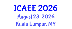 International Conference on Automobile and Electrical Engineering (ICAEE) August 23, 2026 - Kuala Lumpur, Malaysia