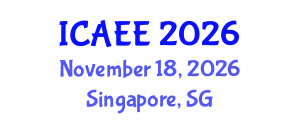 International Conference on Automobile and Electrical Engineering (ICAEE) November 18, 2026 - Singapore, Singapore