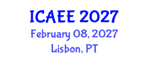 International Conference on Automobile and Electrical Engineering (ICAEE) February 08, 2027 - Lisbon, Portugal International Conference on Automobile and Electrical Engineering (ICAEE) February 08, 2027 - Lisbon, Portugal