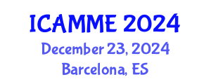 International Conference on Automotive, Mechanical and Materials Engineering (ICAMME) December 23, 2024 - Barcelona, Spain