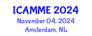 International Conference on Automotive, Mechanical and Materials Engineering (ICAMME) November 04, 2024 - Amsterdam, Netherlands