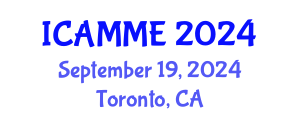 International Conference on Automotive, Mechanical and Materials Engineering (ICAMME) September 19, 2024 - Toronto, Canada