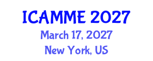 International Conference on Automotive, Mechanical and Materials Engineering (ICAMME) March 17, 2027 - New York, United States