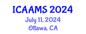 International Conference on Autonomous Agents and Multiagent Systems (ICAAMS) July 11, 2024 - Ottawa, Canada
