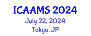 International Conference on Autonomous Agents and Multiagent Systems (ICAAMS) July 22, 2024 - Tokyo, Japan
