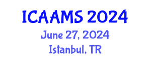 International Conference on Autonomous Agents and Multiagent Systems (ICAAMS) June 27, 2024 - Istanbul, Turkey