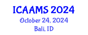 International Conference on Autonomous Agents and Multiagent Systems (ICAAMS) October 24, 2024 - Bali, Indonesia