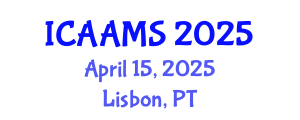 International Conference on Autonomous Agents and Multiagent Systems (ICAAMS) April 15, 2025 - Lisbon, Portugal