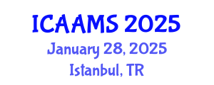 International Conference on Autonomous Agents and Multiagent Systems (ICAAMS) January 28, 2025 - Istanbul, Turkey