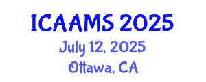 International Conference on Autonomous Agents and Multiagent Systems (ICAAMS) July 12, 2025 - Ottawa, Canada